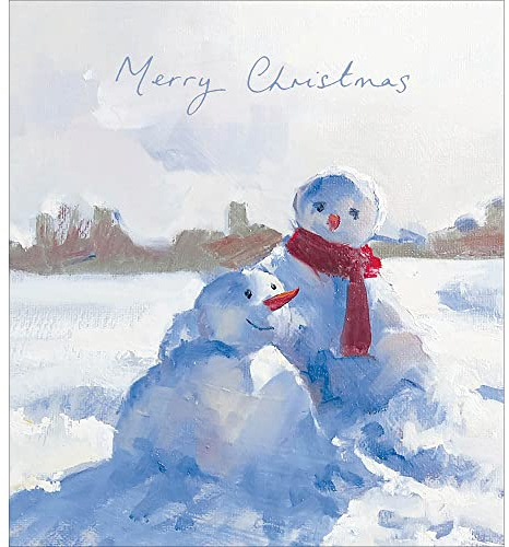 Pack of 5 Festive Snowmen Charity Christmas Cards Supporting Multiple Charities 492716