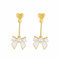 Sweet Bow Earrings Female Niches Design 2022 Small Fresh Love Zircon Tassel Earrings Earrings 6PCS Spoon Earrings