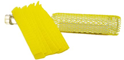 Ø25-50 mm Klapperschutz | Schutzhülle | 10 Stück | schützt Flaschen, Werkzeuge und Gegenstände beim Transport | GELB
