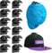TOTSUN 12Pcs Adhesive Hat Hooks for Wall Mounted, Baseball Cap Holder Cap Rack Hat Hanger Holder Baseball Cap Storage Hat Rack for Wall, Black, Bears 2 Pounds