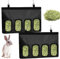 Kaninchen Heu Feeder Tasche, 2 Stück Kaninchen Heu Futterbeutel Meerschweinchen Heu Feeder Lagerung Heu Feeder Hängende Tasche Hängende Fütterung Heu mit 4 Löchern Kleintiere Heu Feeder Tasche für