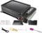SMH LINE® Set di Fornelli da Campeggio, Griglia da Campeggio a Gas, da Balcone, da Tavolo, Portatile, con Accessori Inclusi, Barbecue