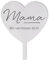 Dolorino Grabstecker Herz Wir vermissen Dich | Grabschmuck, in Liebe für einen geliebte Menschen | eine wetterfeste Erinnerung aus Edelstahl | 28cm (Mama)