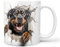 Hunde-Tasse: Rottweiler Rotti, Liebe zum Haustier | Kaffee-Tasse | Geschenk für Hundeliebhaber Hundebesitzer | Haustierliebe | Geschenkidee | Keramik 330ml | Geschenktasse