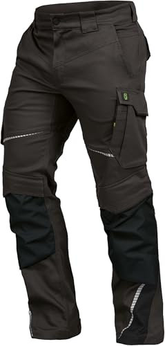 Leibwächter Flex-line Arbeitshose Herren – anthrazit/schwarz – Gr. 48 – Bequeme Workwear mit Elastan (Spandex) – 60°C waschbar & trocknergeeignet – erhöhte Reißfestigkeit – für verschiedenste Berufe