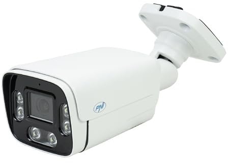 PNI IP780 Cámara de videovigilancia 8MP 4K IP 6 LED IR IP66 Blanco