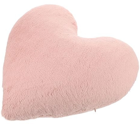 Amosfun Cuscino Morbido A Forma di Cuore di Cuscino di Peluche A Tema Adorabile Decorazione per Il Soggiorno