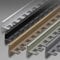 Raouoae Protection De Bord De Carrelage En Aluminium Anodisé, 135cmx2, Profilé C Pliable Et Robuste Pour Escaliers, Finition Et Garniture De Carrelage Durable Pour Applications Commerciales Et Domesti