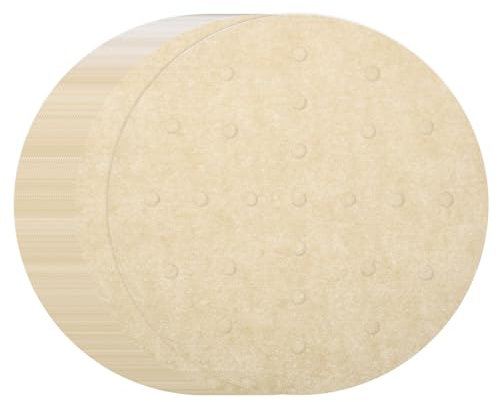 sourcing map 100pcs Air Fryer Liners 7 Inch Round Bamboo Steamer Liners with Holes Non-Stick Perforated Parchment Paper Sheets Disposable Steamer Paper for Air Fryers Steaming Basket, Brown