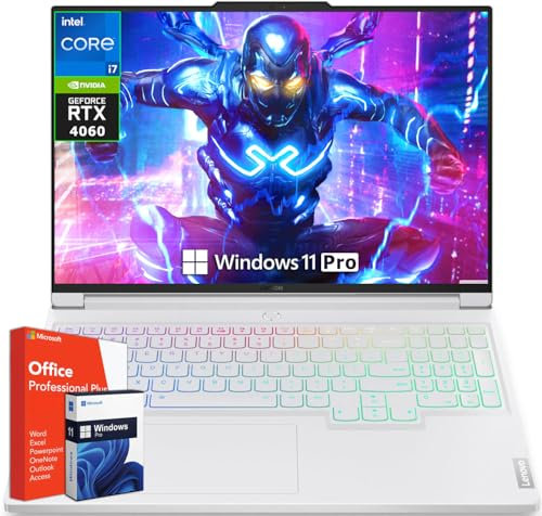 Lenovo Legion 7i Gaming Laptop, Microsoft Office Pro Lifetime License & Windows 11 Pro, Intel 20-Core i7-14700HX(Beats i9-13900HX), 64 GB DDR5, 1 TB SSD, GeForce RTX 4060, 16 WQXGA 240Hz