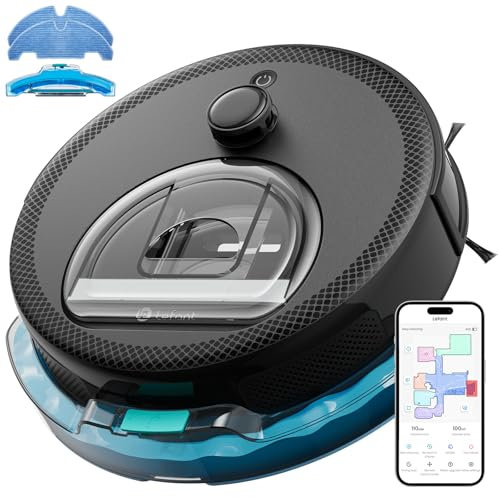 Lefant M330 Pro Robot Aspirapolvere Lavatrice con Mappa, 3 in 1, Navigazione Laser, Tecnologia di Evitamento PSD, Pulizia Personalizzata, Autonomia di 150 Minuti, Controllo tramite APP/Alexa/WiFi