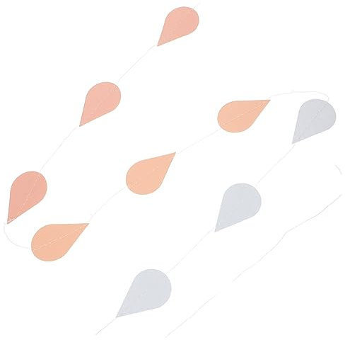 KOMBIUDA Strings Raindrop Banner Für Hochzeit Shower Und Frühlingsdeko Papiergirlande Für Kreative Raumgestaltung Und Festliche Anlässe