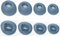 4 Pairs Replacement Ear Tips for JBL Live Buds 3/Live Beam 3 Earbuds Tips Silicone Eartips Earbuds Headphones Cover Silicone Earcups Ear Caps Bluetooth Headset Accessories (Blue)