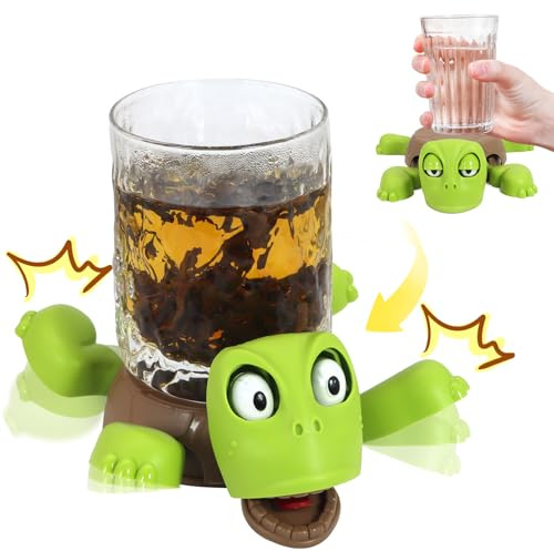Bcautay Turtle Coaster, 3D Printed Turtle Cup Holder for Office Home Bar Accessories & Unique Gift for Friends Tool Turtles Lover Home Office Desk (green)