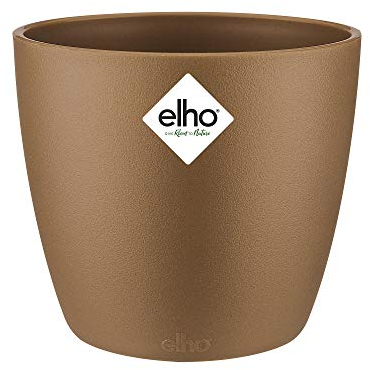 Elho Brussels Rund Mini 9,5 - Blumentopf - Samt Gold - Drinnen - Ø 10.2 x H 8.7 cm