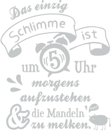 CLICKANDPRINT Aufkleber » Vegane Probleme - Mandeln melken, 30x23,6cm, Hellgrau • Dekoaufkleber / Autoaufkleber / Sticker / Decal / Vinyl