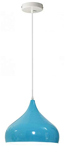 LEDSone Modern Kronleuchter Deckenlampen Hängelampe E27 Industrie Pendelleuchte Licht (Blau)