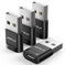 JSAUX Adapter USB-C auf USB (4 Stück), 3.1A Schnellladung USB Typ-C Buchse auf USB-A Stecker Adapter Kompatibel mit Apple Watch 9 8 7, iPhone 15 14 13 Plus Pro Max, Samsung Galaxy S24 S23-Schwarz