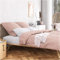 Wolkenfeld Satin Bettwäsche 135x200 4teilig - 100% Baumwolle - Traumhaft weiches Mako Satin - Bettwäsche-Set - 2X Bettbezug 135 x 200 + 2X Kissenbezug 80x80 - Rosa