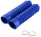 Soufflet de Fourche Moto, 2Pcs 205 * 42mm Guêtres Fourche Moto Bleu, Caoutchouc Fourche Moto, Cache-Poussière de Fourche, Fourche Avant Soufflets Fourche Amortisseur pour Vélo, Moto(Bleu)