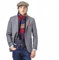 Heritage Traditions Pure Wool Scarf (Red, Navy & Gold)
