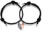 Jovivi Magnetic Couples Bracelets His and Hers Matching Heart Mutual Attraction Matching Couple Bracelet Adjustable for Valentines Him Her Boyfriend Girlfriend Gifts Women Men