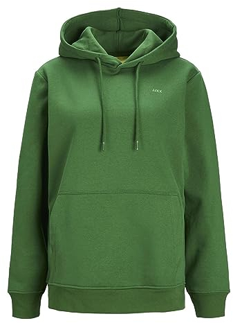 Jack & Jones Damen Jxabbie RLX Every Hood SWT Noos Kapuzenpullover, Formal Garden/Print:medium Green Jjxx Logo, L EU