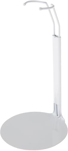 Plymor DSP-5125W weißer verstellbarer Puppenständer, passend für 25,4 cm, 27,9 cm und 30,5 cm große Puppen, Taille ist 3,8 cm bis 3,8 cm breit, 8,3 cm bis 10,2 cm, 12 Stück