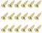 METALLIXITY Small Nails (3x10mm) 60pcs, Brass Tiny Hardware Nails - for Household Woodworking, Brass Tone
