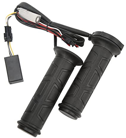 Fockety Beheizbare Griffe für Motorräder, 12 V Universal 7/8 Zoll 22 Mm Motorrad ATV Beheizte Handgriffe Wärmer Lenkergriffe mit 50-70 ℃ 4-Gang-Temperatur, Elektrisch heiß Beheizte Warme
