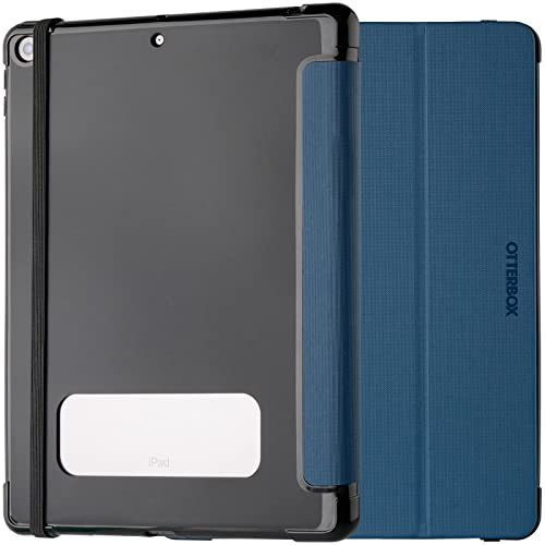OtterBox React Folio Hülle für iPad 10,2 (8. gen 2020/9. gen 2021), stoßfeste, sturzsichere, ultradünne Schutzhülle, nach Militärstandard getestet, Blau