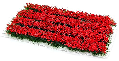 HAOBIN 1 Schachtel Scenics Gras GrasbüSchel Modellbau Landschaftsbau Modellbau Tabletop GeläNde Tabletop GeläNde Modellbau ZubehöR Diorama ZubehöR Verwendet FüR DIY Eisenbahn Landschaft Garten (Rot)