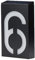 Solar Power LED Light Sign House Hotel Door Address Plaque Number Digits Plate Lamp Outdoor Home (Number 6)