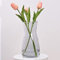 Vzmiza Vase en Verre Gris – Vase à Fleurs de qualité supérieure – Vase pour Fleurs pour décoration d'intérieur Rustique, Vase Gris décoratif pour Ferme Moderne, étagère, Table et entrée
