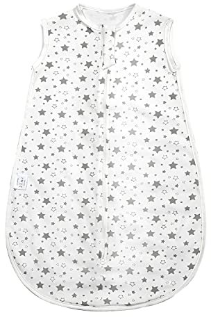 MOXTOYU Baby Sleeping Bag, Soft 100% Cotton 0.5 Tog Toddler Sleep Sack with Two-Way Zipper, Sleeveless Swaddle Blanket for Newborn Boys Girls, Newborn Baby Gift, Baby Sleeping Bag 6-12 Months