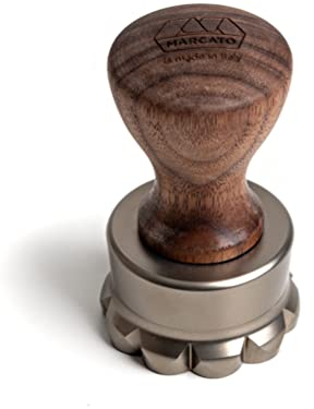 Marcato Ravioli Maker Stempel, Design, quadratisch, 5,1 cm, Champagner (Blume, 50 mm)