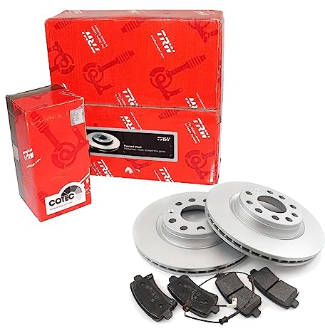 TRW Bremsen Set Bremsscheiben Scheibenbremsen Ø288 belüftet vorne + Bremsbeläge Bremsklötze für Combi Karoq Golf VII Variant Caddy IV Kombi T-ROC