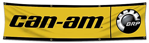 Bofanio Flagge kompatibel mit Can-am BRP Flagge Banner Dekor Motorrad Racing 2 x 8 ft Banner für Garage Man Cave Schlafsaal Zimmer