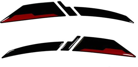 Tankpad Kit de gráficos adhesivos compatibles con Kawasaki Z900 rojo plata X550183VA