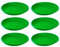 AC - Pack de 6 Platos para Maceta Mediterranea - Fabricado en Polipropileno - Ideal para el Hogar, Plantas, Jardín, Decoración. - Cuidado de Plantas - Forma Redonda - Ø 20,4 cm - Color Verde