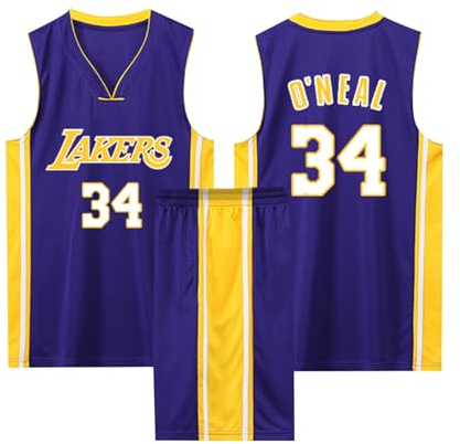 Basketball Trikot Set für Kinder/Erwachsene - 2-Teiliges Shirt und Shorts, Ärmelloses Jersey, Weste + Shorts - Violett 4XL