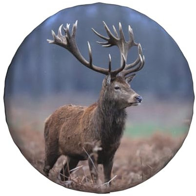 Housse de roue de secours universelle imperméable, anti-poussière pour remorque, camping-car, SUV, roue de voiture tout-terrain 35,6 cm