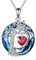 POPLYKE Lebensbaum Geburtsstein kette für Damen 925 Sterling Silber Baum des Lebens Schmuck Granat Anhänger Januar Geburtsstein Edelstein mit Kristall Weihnachten Geschenke für Frauen Mutter Ehefrau