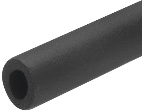 QUARKZMAN 1 x 0.5m Rohrisolierung Schaumstoff, Durchmesser 25mm Isolierstärke 9mm Heizungsrohr Verkleidung für Fitnessgeräte, Rohre, Handhaben (Schwarz)