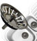 AONAT Colador de Fregadero, tapón de desagüe de colador Grueso de Acero Inoxidable para Cocina, Colador Fregadero Universal para Residuos de Filtro y Evitar El Bloqueo (diámetro: 82 mm)