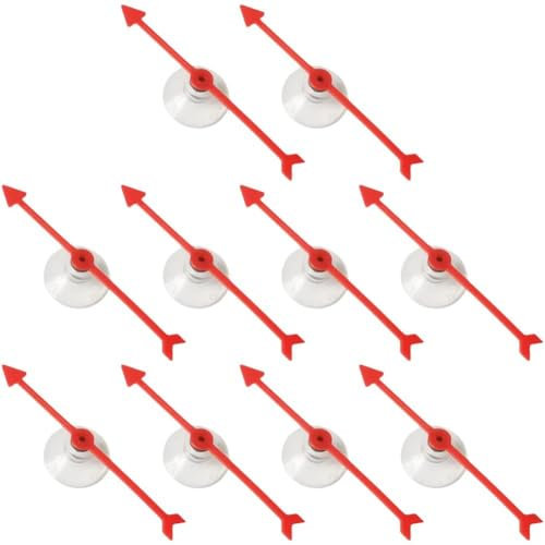 Keuyeo Spinner di Frecce 10 Pezzi, Spinner di Gioco Tavolo 3,94 Pollici, Spinner di Puntatore di Gioco di Frecce, Spinner di Probabilità di Spinner di Frecce, Giochi Tavolo di Frecce a Ventosa
