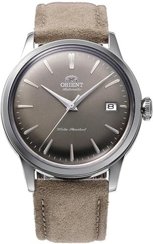 Orient Classic Bambino 2nd Generation Automatik Herrenuhr Version 7 mit Leder Armband RA-AC0M13N30B, braun, Armband