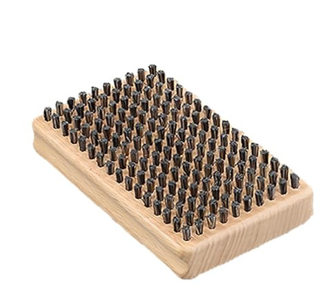 Ski Wax Brush, Hand-Operated Brush, Ski Cleaning Tool, Snowboard Wax Scraper, Brass Wire Ski Brush, Nylon Bristle Brush, Horsehair Wire Brush, Ski Maintenance Tool, Compact Ski Brush for Women Men