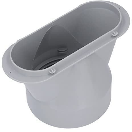 5 Inch Portable Air Conditioner Exhaust Hose Coupler, Duct Sealing Plate Flat Mouth Interface, Portable Air Conditioning Flat Body Duct Interface Pipe Accessories 21.5x13x13.5cm