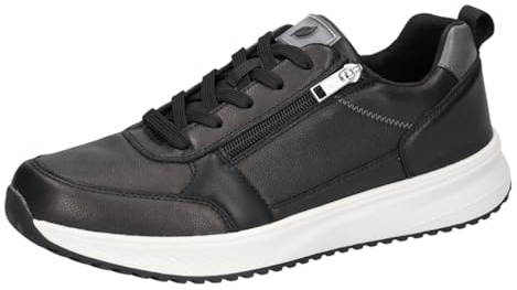 Waldläufer Herren Low Sneaker H-Matti Low Top 784001 105 Schwarz